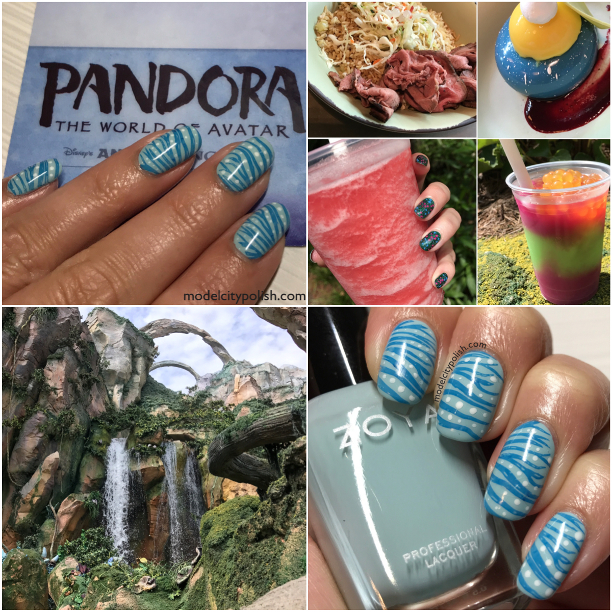 Avatar inspired nails from my trip to Pandora The World of Avatar at Disney 3 r RedditLaqueristas